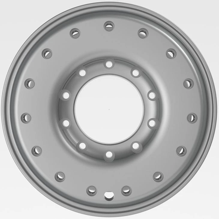 19.5x8.25 2- Piece Forged Alloy Armoured Wheels For Army / 2 Piece Amoured Vehicle Wheels For Military