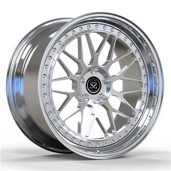 पोलिश बिग लिप 12Jx 20 मल्टी स्पोक 2-पीसी जाली एल्यूमीनियम मिश्र धातु रिम ऑडी RS6 5X112 के लिए